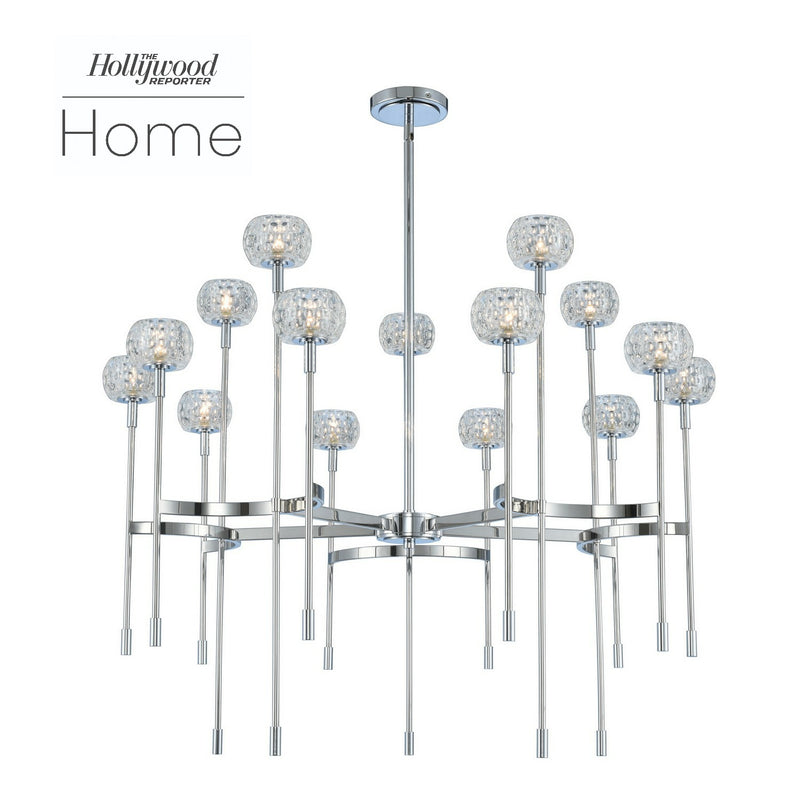 Kalco 511675CH LED Chandelier, Chrome