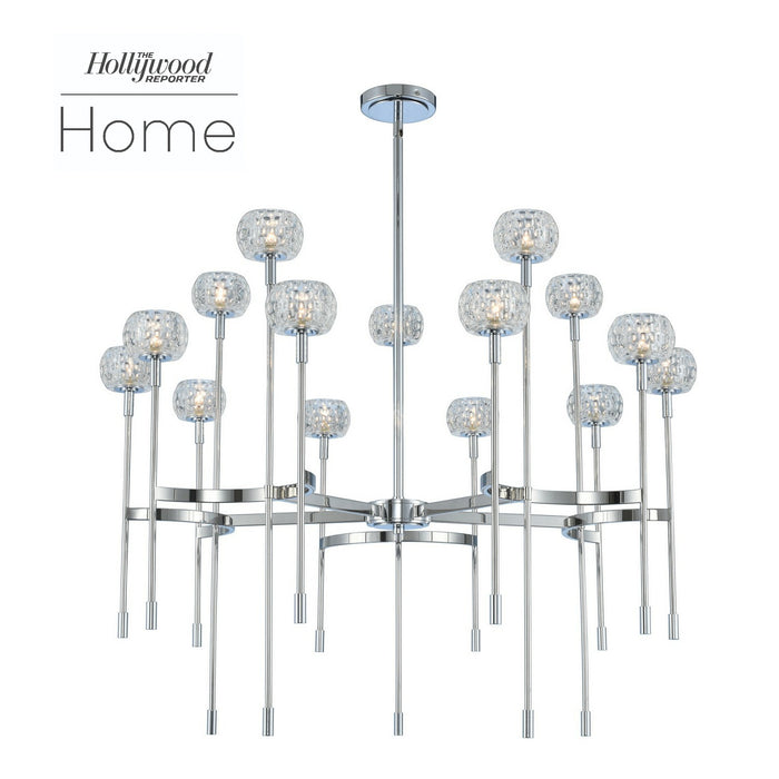 Kalco 511675CH LED Chandelier, Chrome