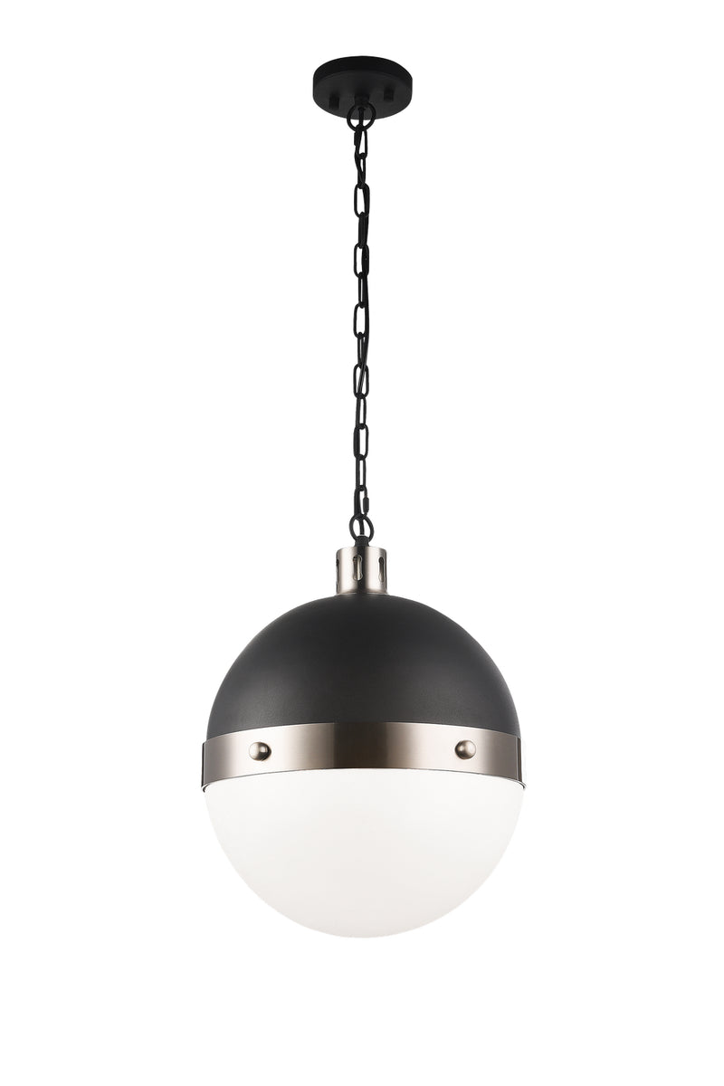 Matteo Lighting C61803BNOP Three Light Pendant, Brushed Nickel