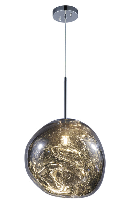 Matteo Lighting C76803SM One Light Pendant, Smoke