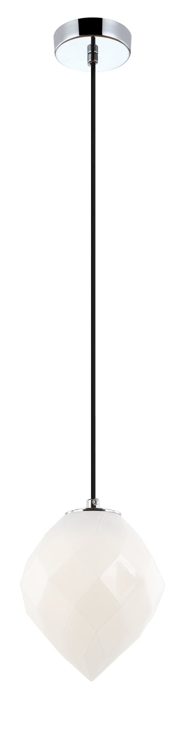 Matteo Lighting C78001OP One Light Pendant, White