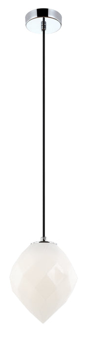 Matteo Lighting C78001OP One Light Pendant, White