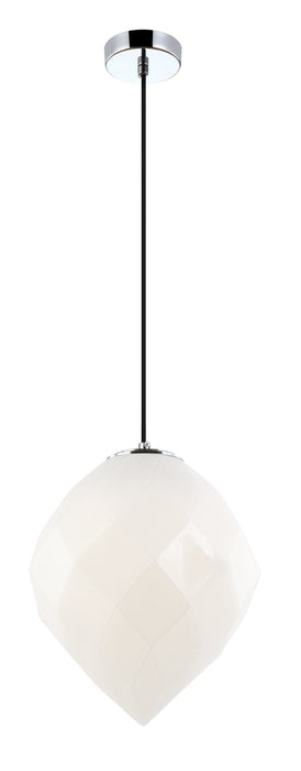 Matteo Lighting C78011OP One Light Pendant, White