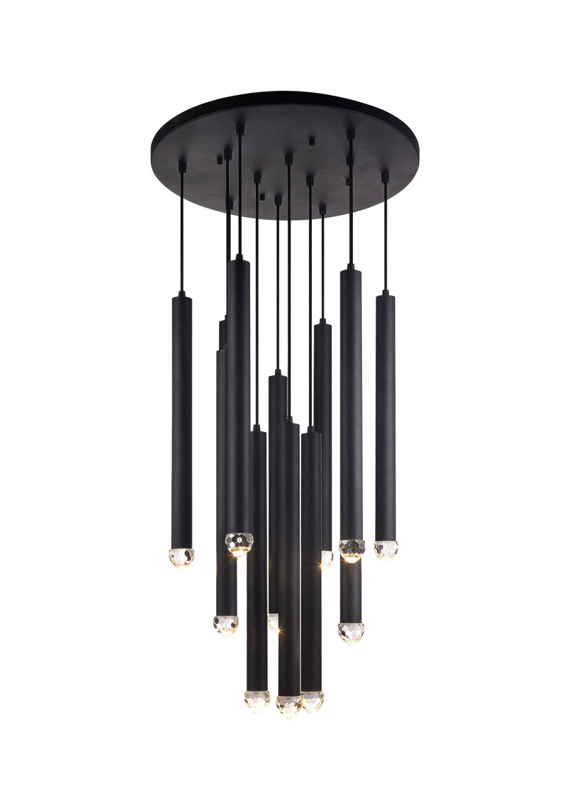 Matteo Lighting C78312MB LED Pendant, Matte Black