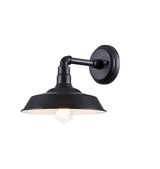 Matteo Lighting W58301DG One Light Wall Sconce, Dark Grey