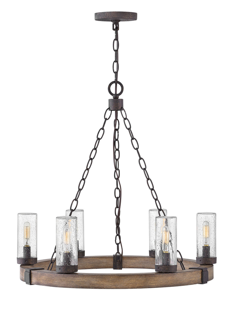 Hinkley 29206SQ-LL LED Outdoor Chandelier, Sequoia