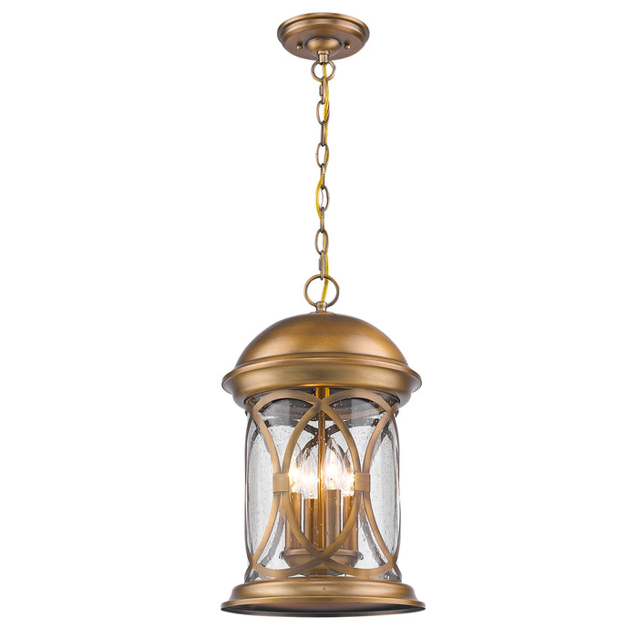 Acclaim Lighting 1533ATB Four Light Hanging Lantern, Antique Brass