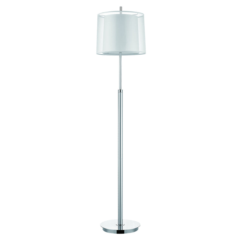 Acclaim Lighting BF7145 One Light Floor Lamp, Metallic Silver/ Polished Chrome