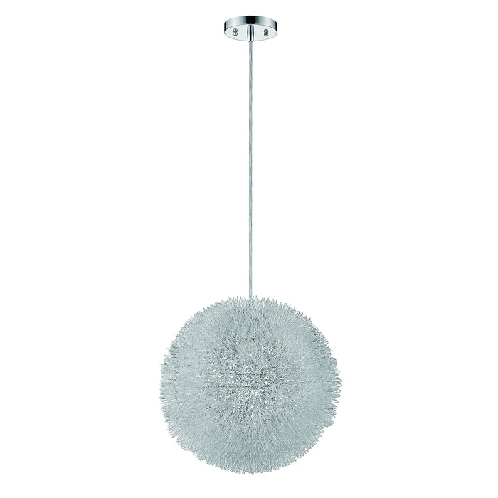Acclaim Lighting BP6008 One Light Pendant, Metallic Silver