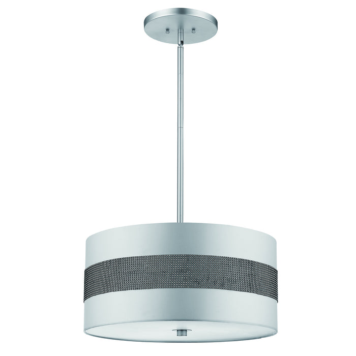 Acclaim Lighting BP9709 Three Light Pendant, Metallic Silver
