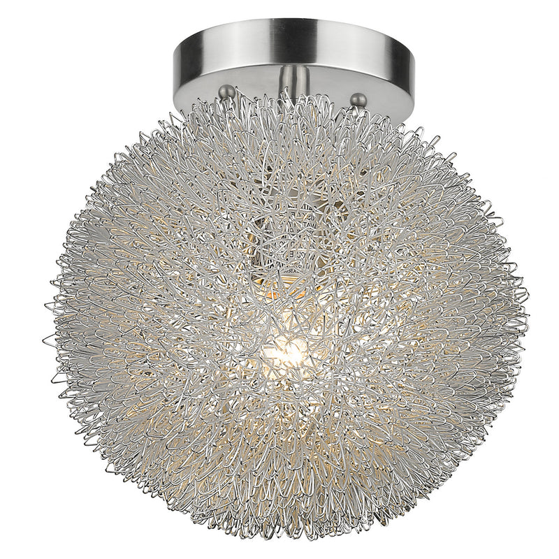 Acclaim Lighting BW6021 One Light Flushmount, Brushed Nickel
