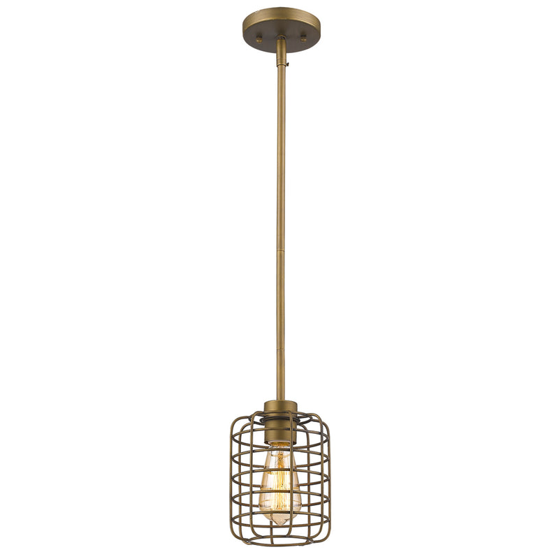 Acclaim Lighting IN21331RB One Light Pendant, Raw Brass