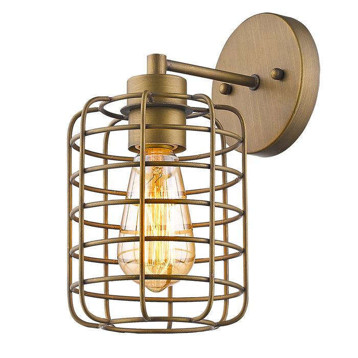 Acclaim Lighting IN41332RB One Light Wall Sconce, Raw Brass