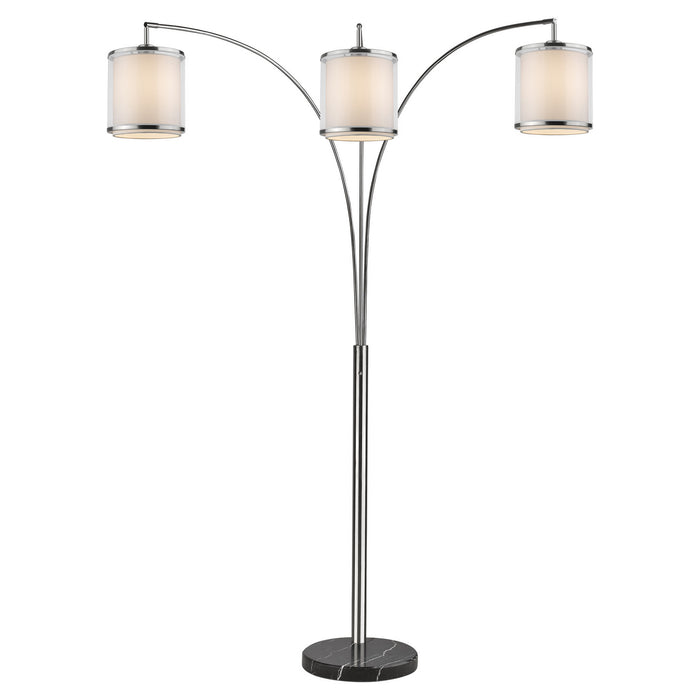 Acclaim Lighting TFA9307 Three Light Floor Lamp, Brushed Nickel