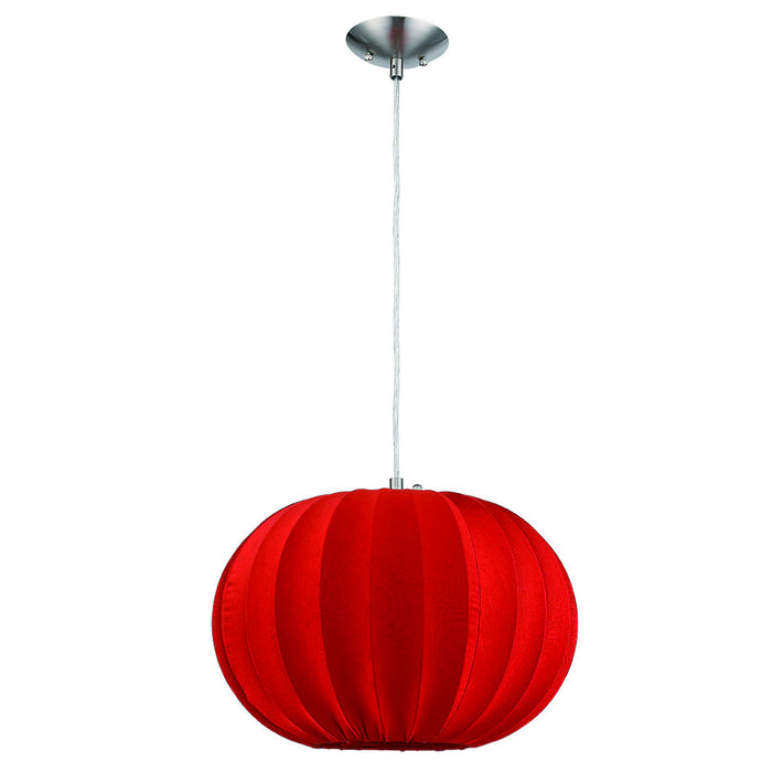 Acclaim Lighting TP7912-R One Light Pendant, Brushed Nickel