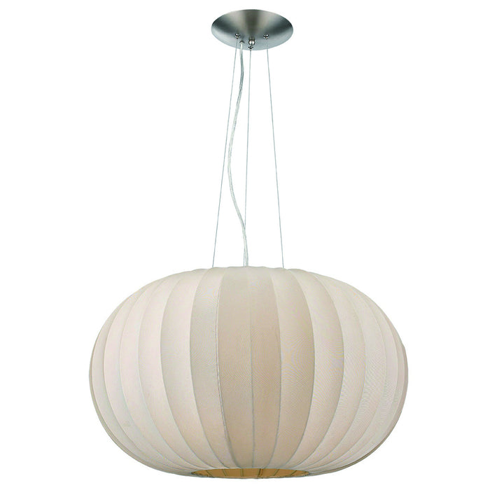 Acclaim Lighting TP7916-W One Light Pendant, Brushed Nickel