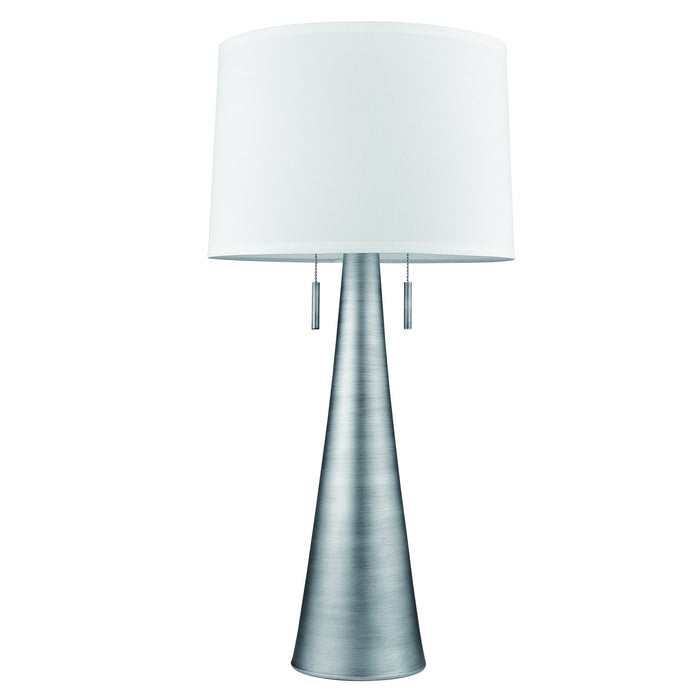 Acclaim Lighting TT7233-66 Two Light Table Lamp, Hand Painted Weathered Pewter
