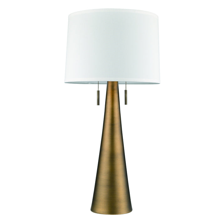 Acclaim Lighting TT7233-76 Two Light Table Lamp, Hand Painted Antique Gold