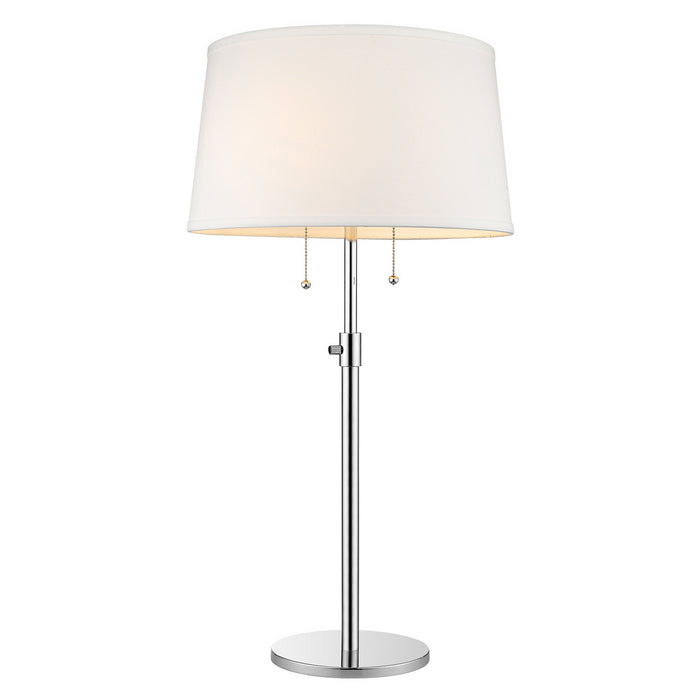 Acclaim Lighting TTB420-26 Two Light Table Lamp, Polished Chrome
