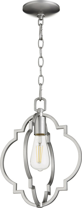 Quorum 3842-64 One Light Pendant, Classic Nickel