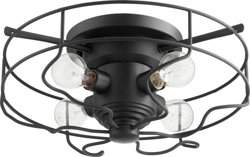 Quorum 3905-17-69 Four Light Ceiling Mount, Textured Black