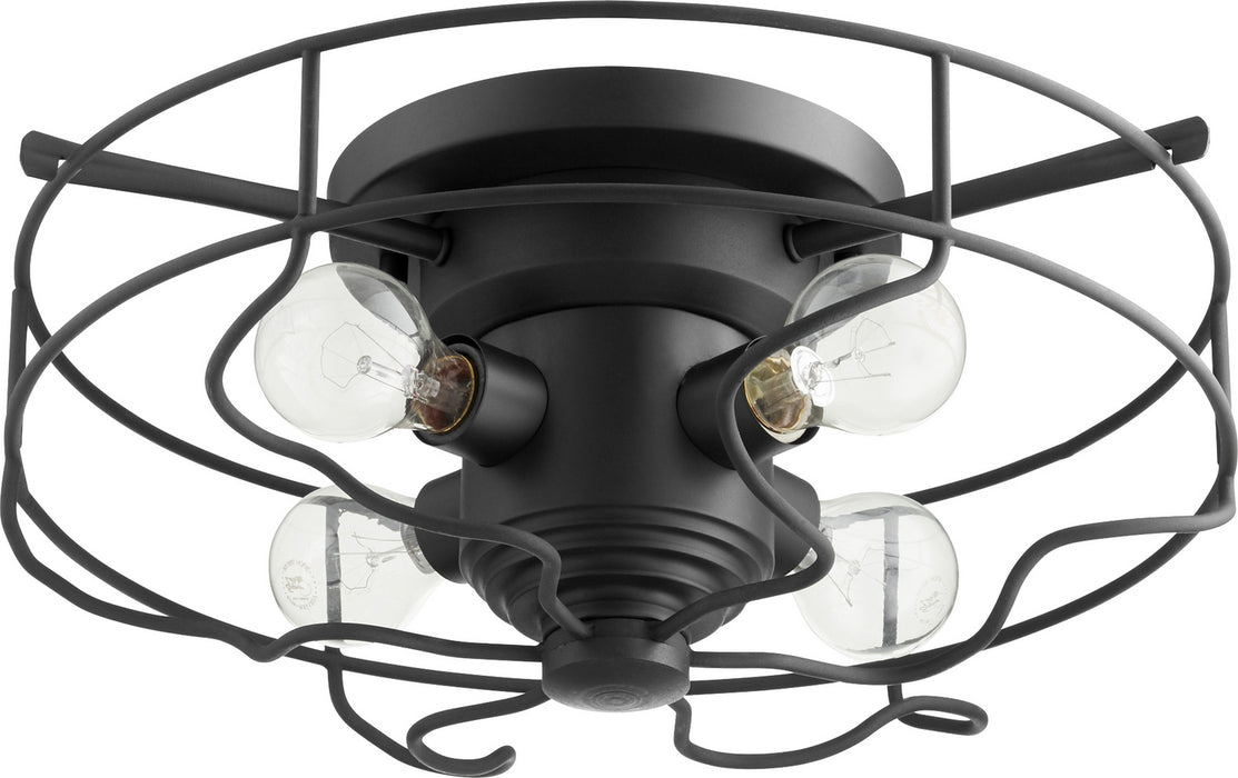 Quorum 3905-17-69 Four Light Ceiling Mount, Textured Black