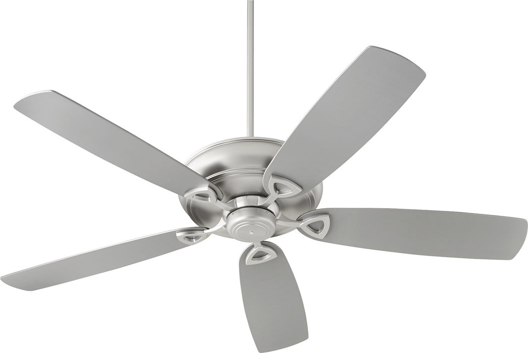Quorum 40625-65 62" Ceiling Fan, Satin Nickel