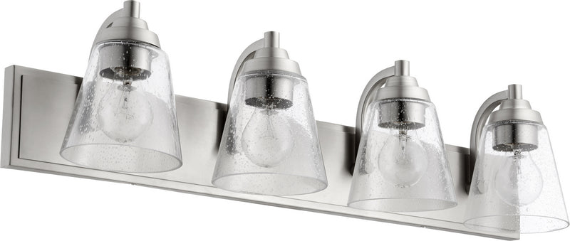 Quorum 518-4-65 Four Light Vanity, Satin Nickel