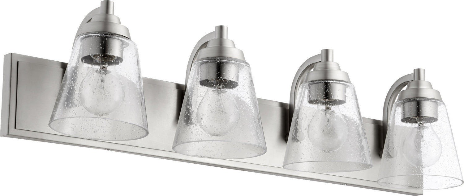 Quorum 518-4-65 Four Light Vanity, Satin Nickel