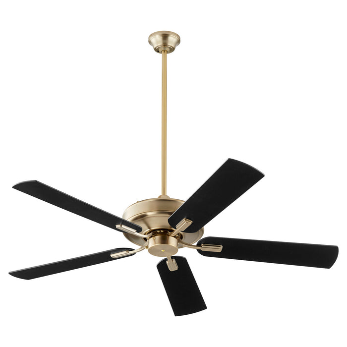 Quorum 54525-80 52" Ceiling Fan, Aged Brass