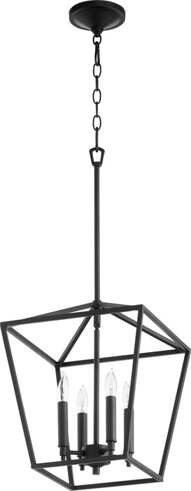Quorum 604-4-69 Four Light Entry Pendant, Textured Black