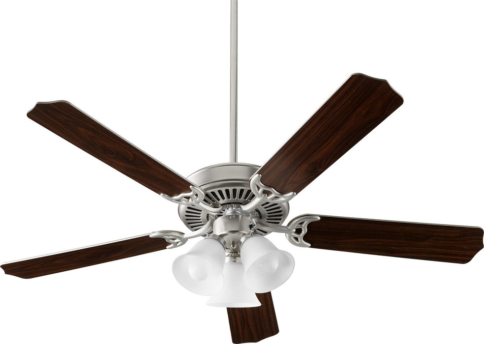 Quorum 7525-3065 52" Ceiling Fan, Satin Nickel