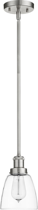 Quorum 878-165 One Light Pendant, Satin Nickel