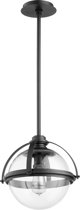 Quorum 88-13-69 One Light Pendant, Textured Black