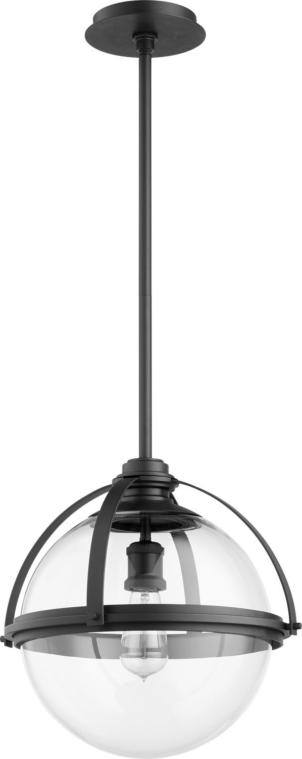 Quorum 88-15-69 One Light Pendant, Textured Black