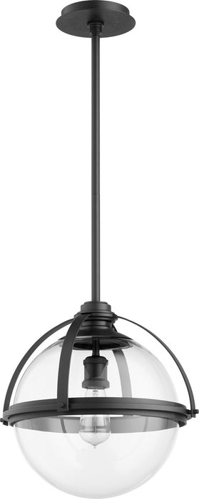 Quorum 88-15-69 One Light Pendant, Textured Black