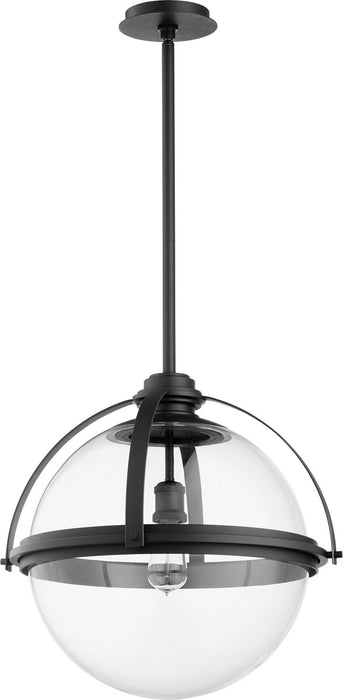Quorum 88-20-69 One Light Pendant, Textured Black