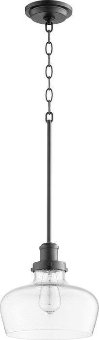 Quorum 8831-69 One Light Pendant, Textured Black