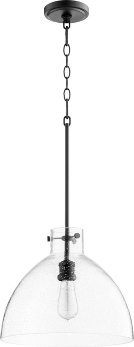 Quorum 8832-69 One Light Pendant, Textured Black