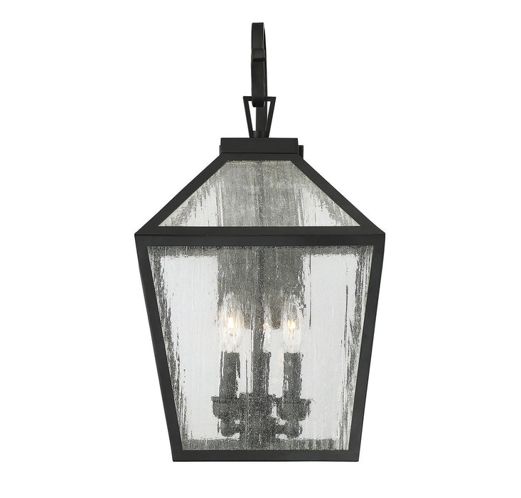 Savoy House 5-101-BK Three Light Wall Lantern, Black