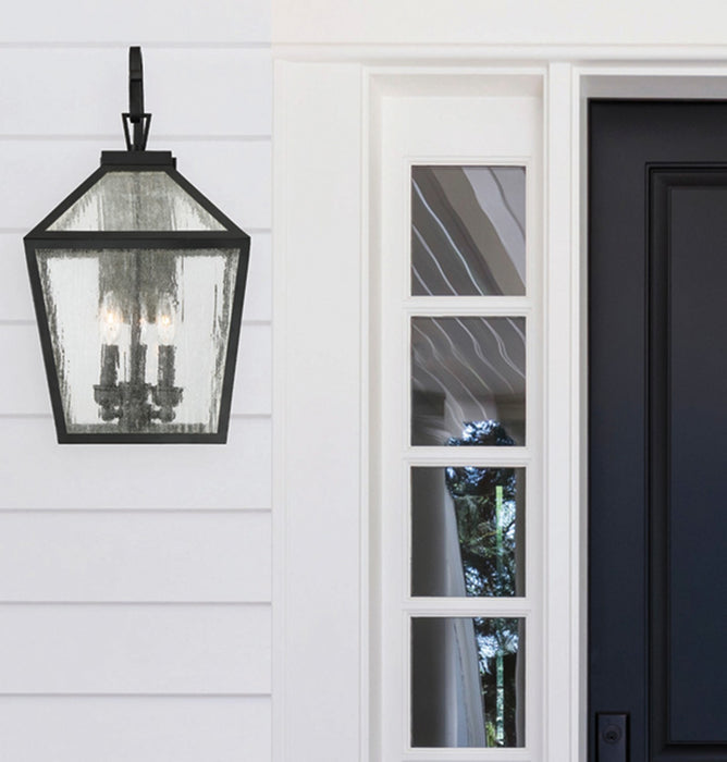 Savoy House 5-101-BK Three Light Wall Lantern, Black