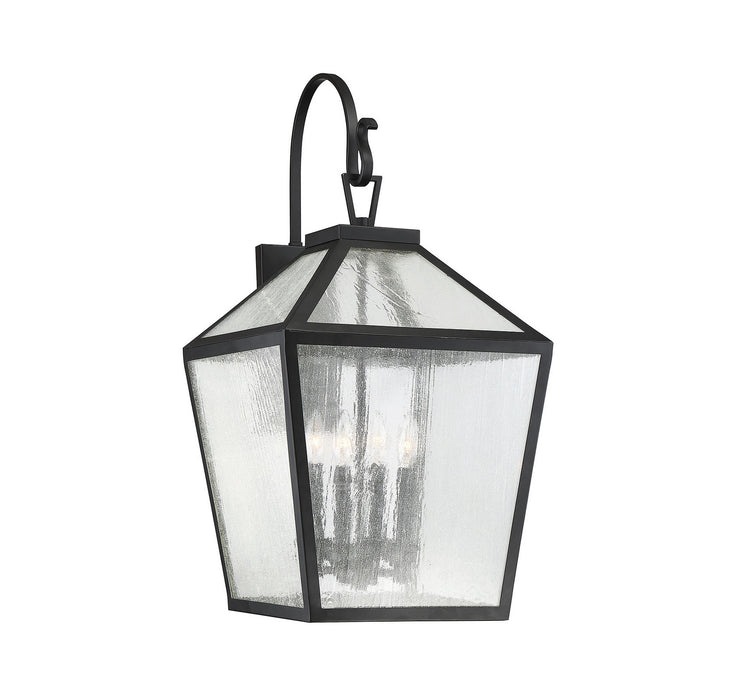 Savoy House 5-102-BK Four Light Outdoor Wall Lantern, Black