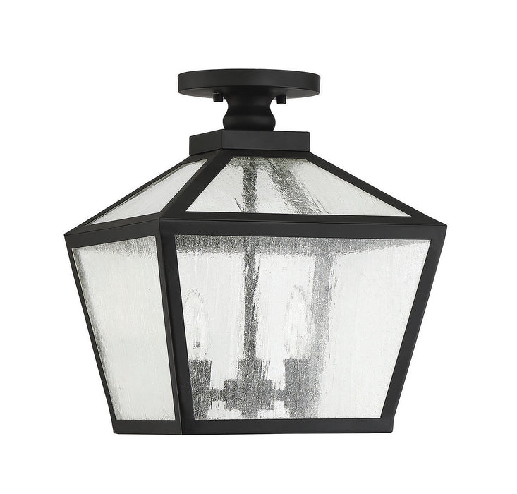 Savoy House 5-105-BK Three Light Flush Mount, Black
