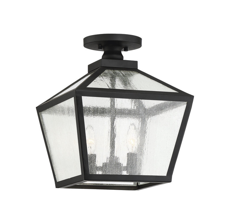Savoy House 5-105-BK Three Light Flush Mount, Black