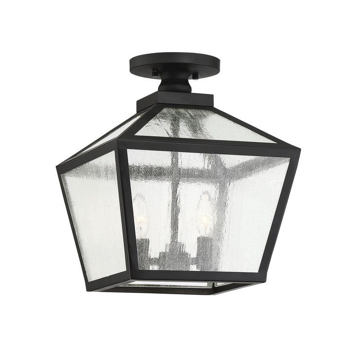 Savoy House 5-105-BK Three Light Flush Mount, Black