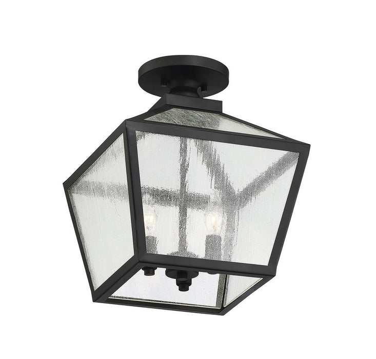 Savoy House 5-105-BK Three Light Flush Mount, Black