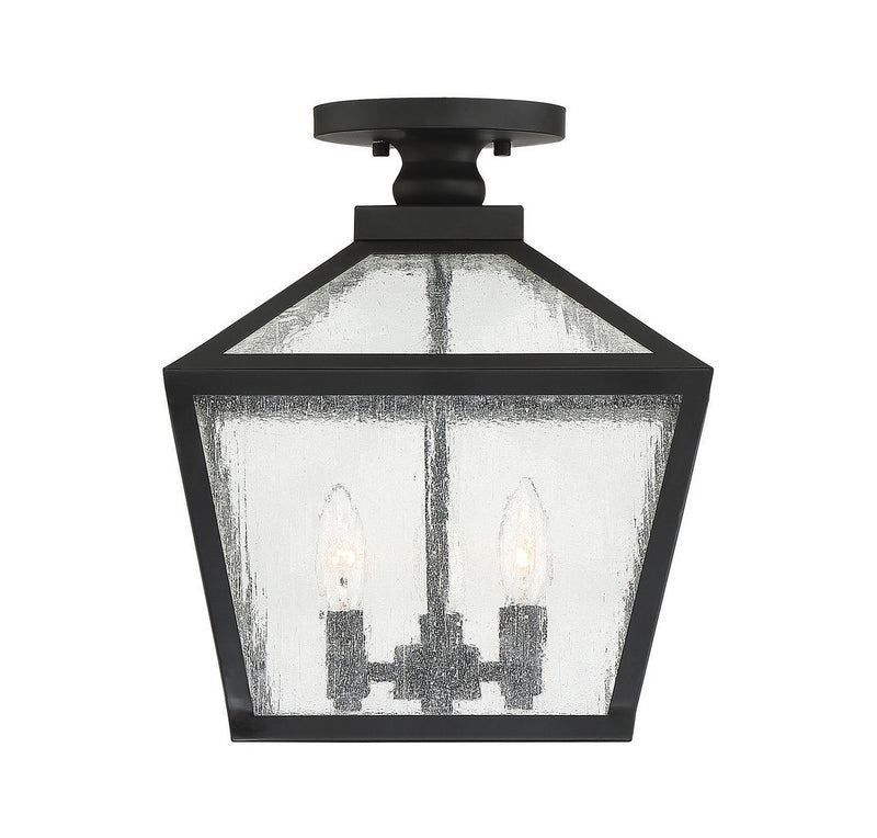 Savoy House 5-105-BK Three Light Flush Mount, Black