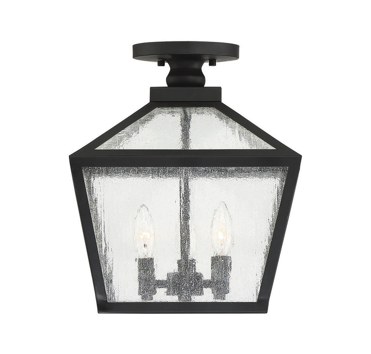 Savoy House 5-105-BK Three Light Flush Mount, Black