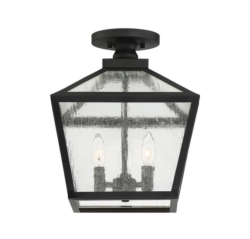 Savoy House 5-105-BK Three Light Flush Mount, Black