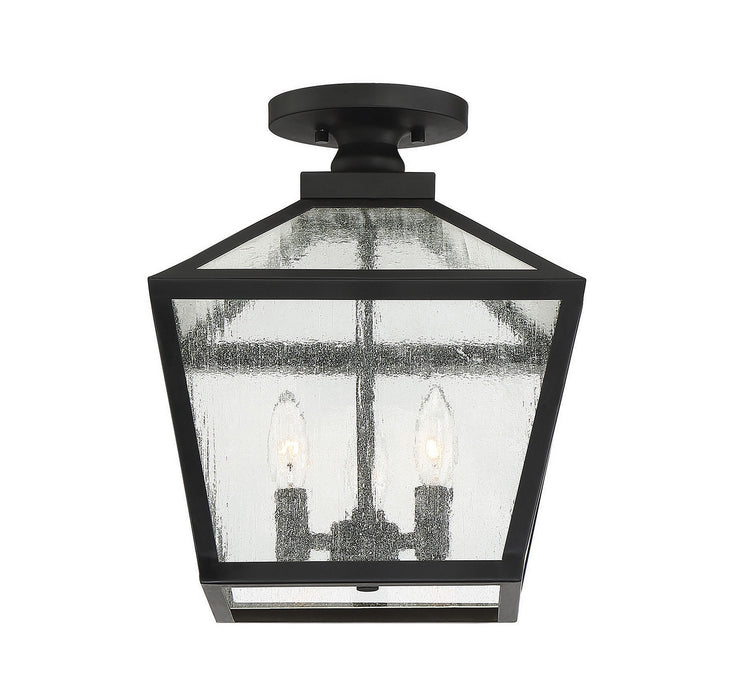 Savoy House 5-105-BK Three Light Flush Mount, Black